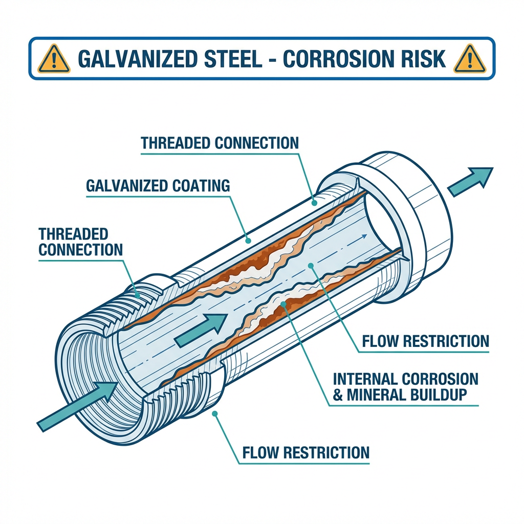 Reference: Galvanized Steel (Corrosion Risk)