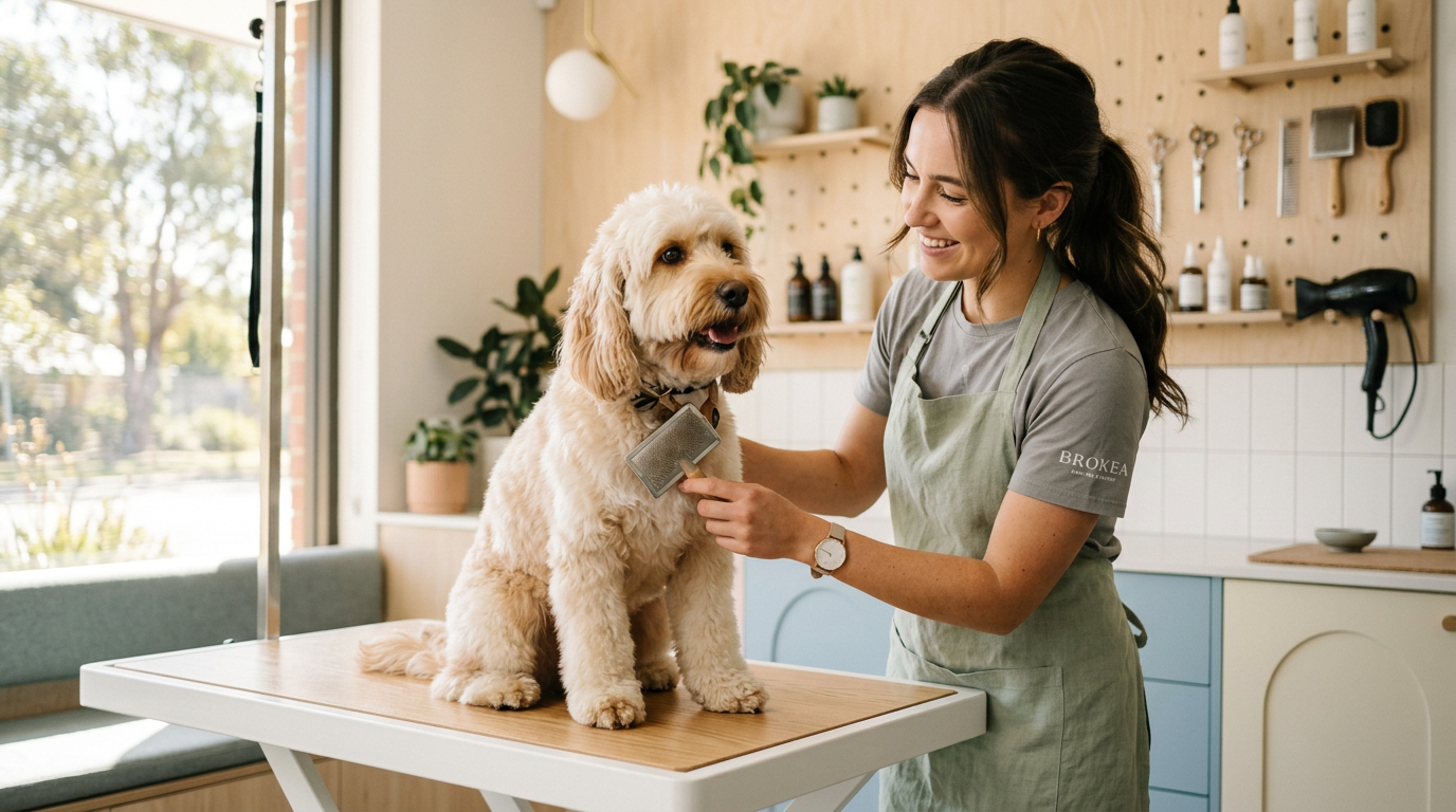 Pet professional at work