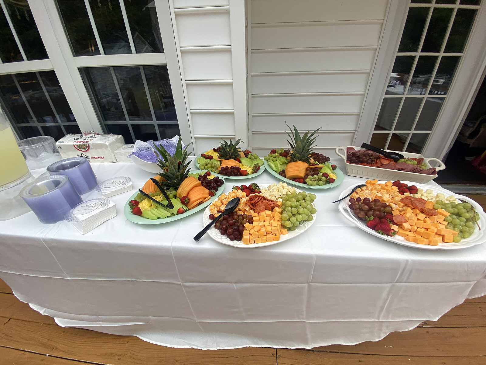 Fruit & Cheese Buffet Spread