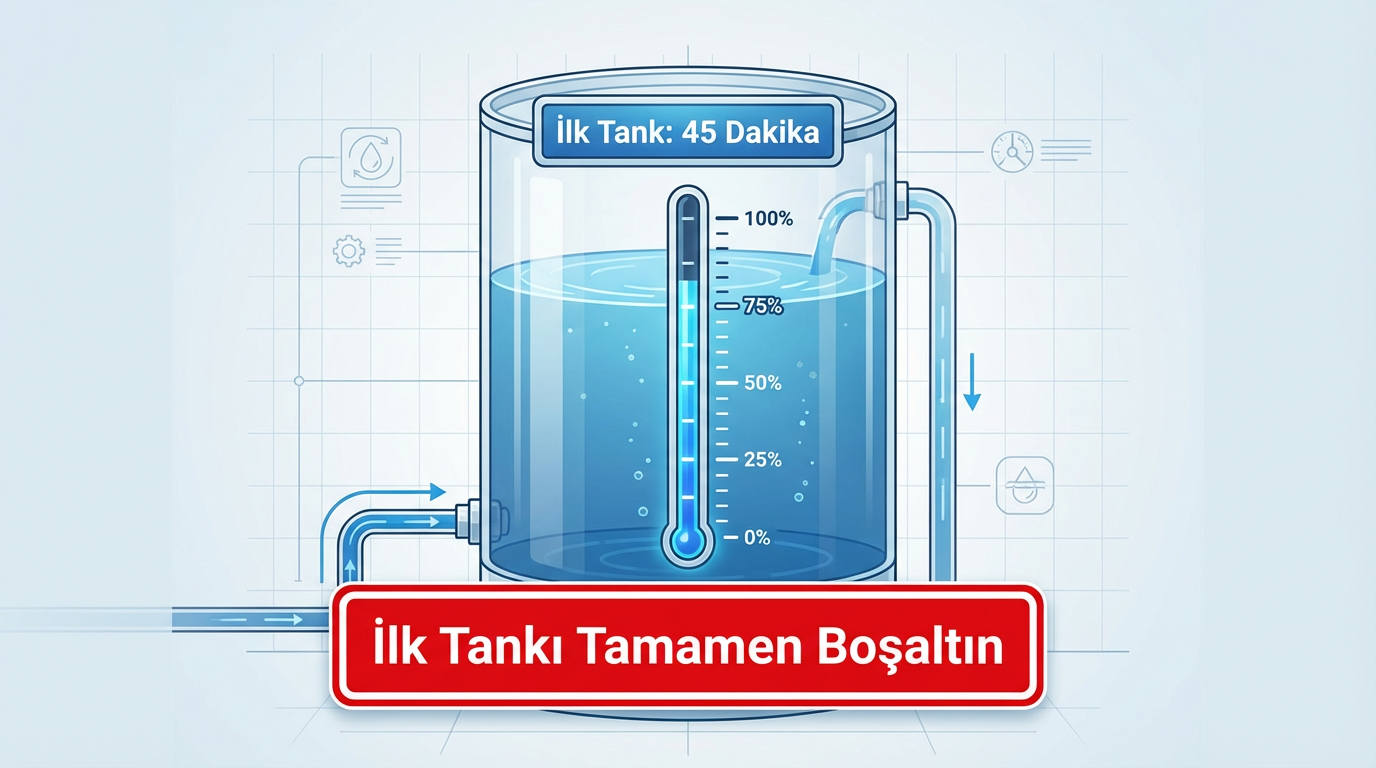Su arıtma cihazı tank dolumu
