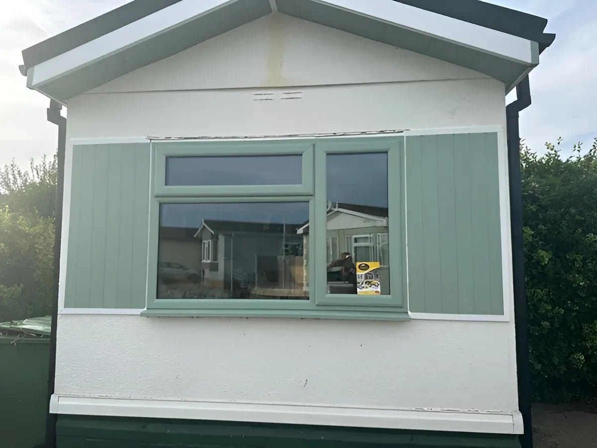 Skirting detail on park home