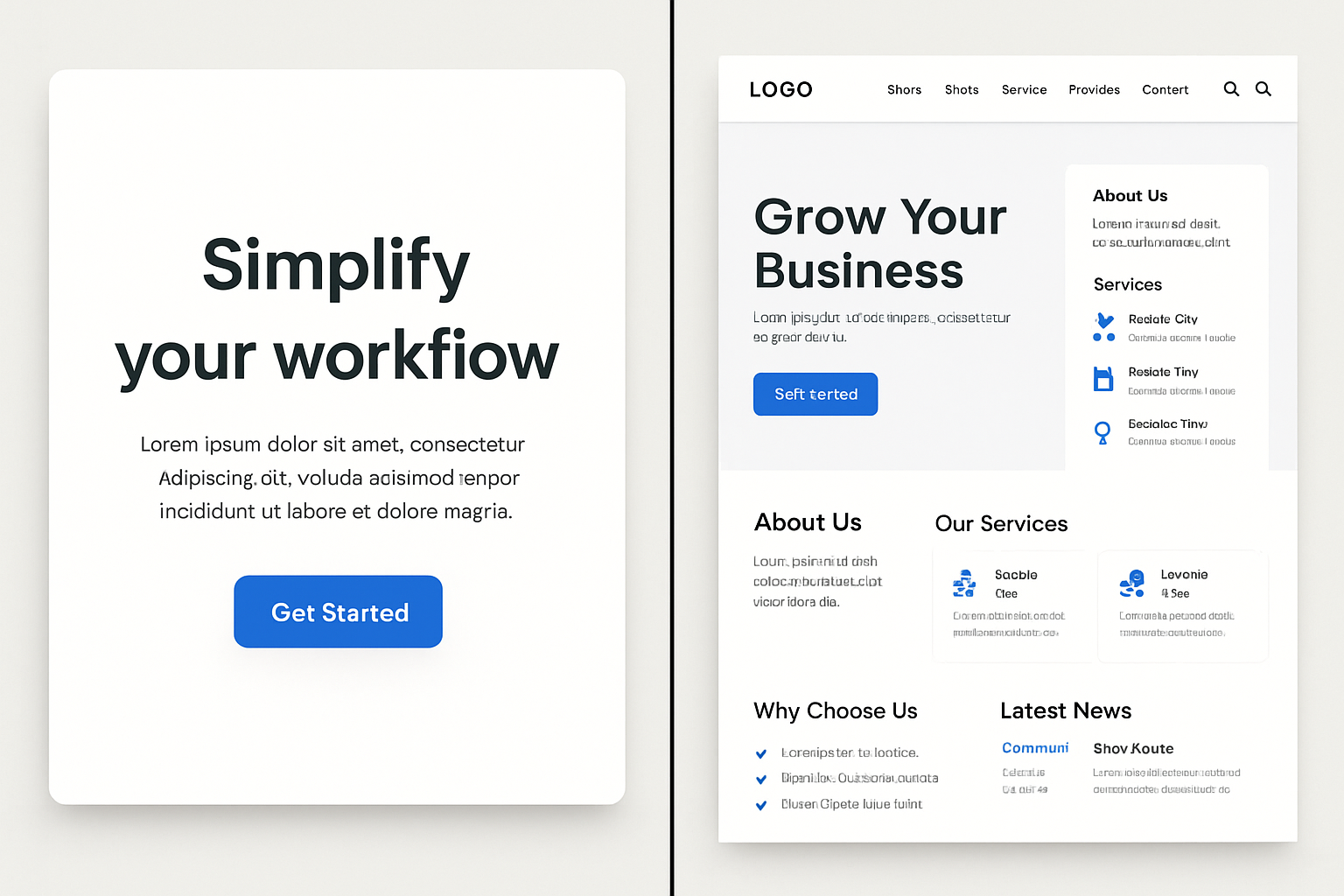 Сравнение лендинга и многостраничного сайта
