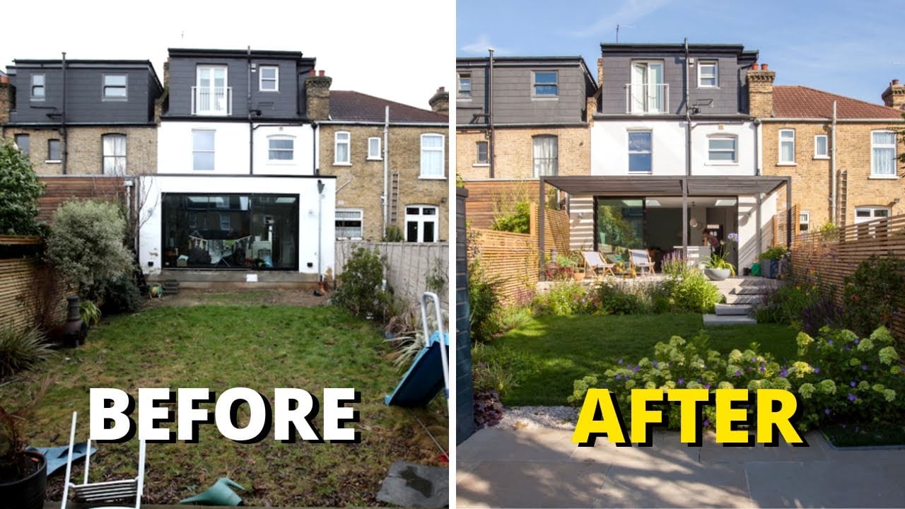 Professional landscaping team at work