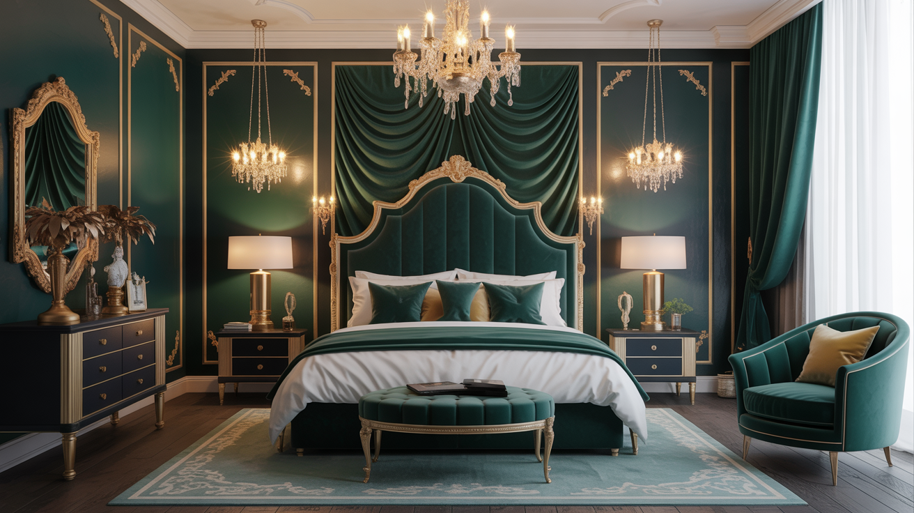 Maximalist Glam Bedroom