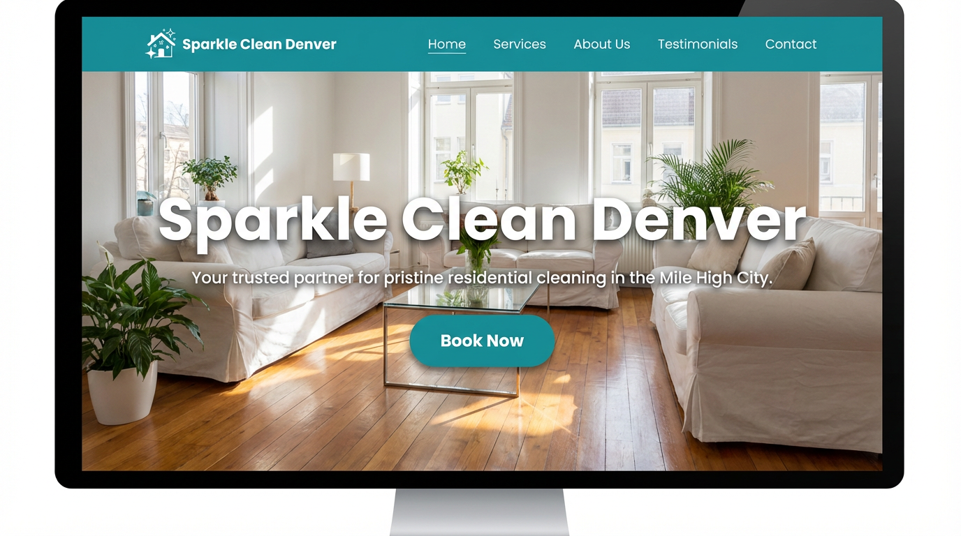 Sparkle Clean Denver website