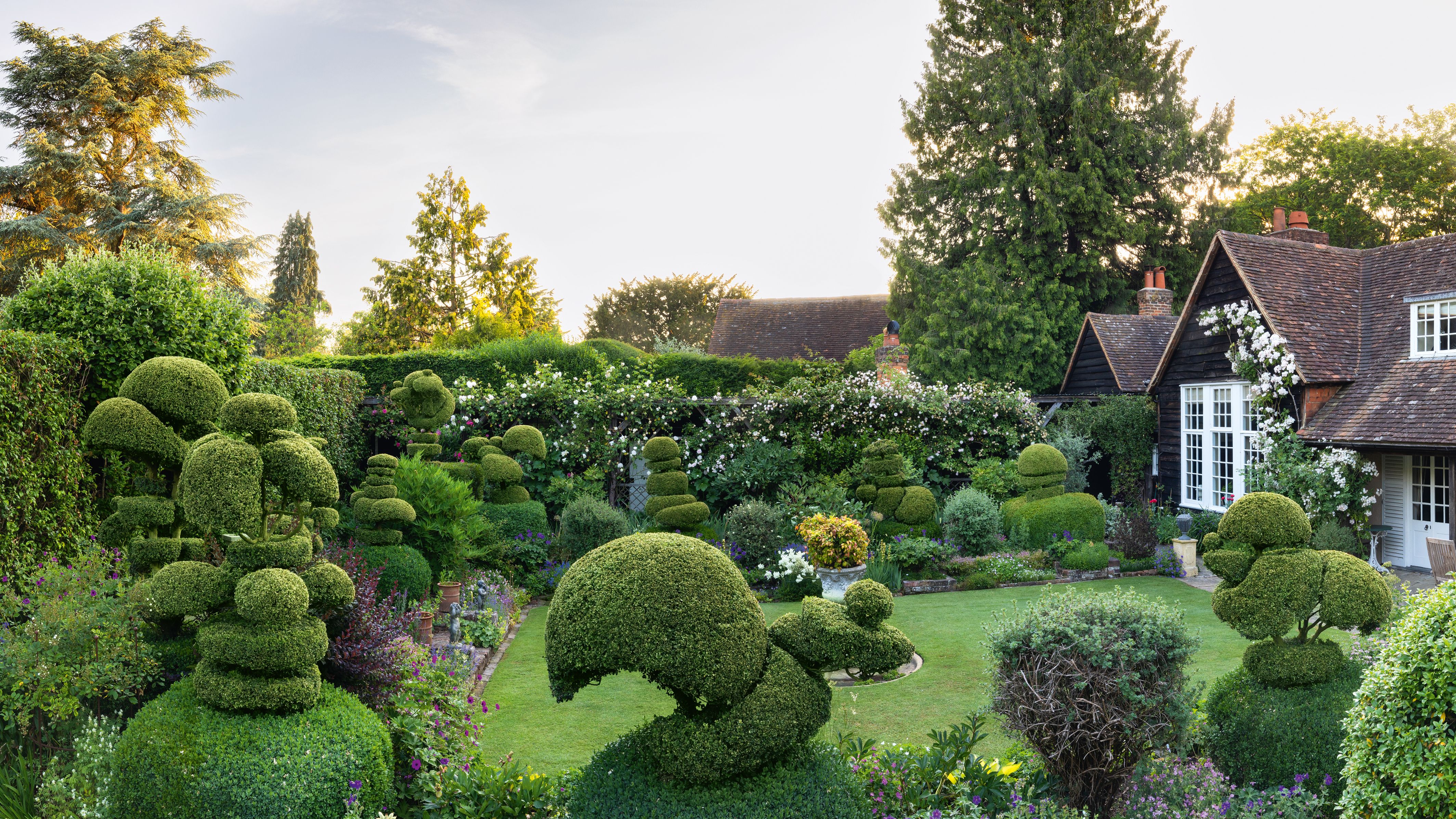 Beautiful Hampshire cottage garden with landscaping