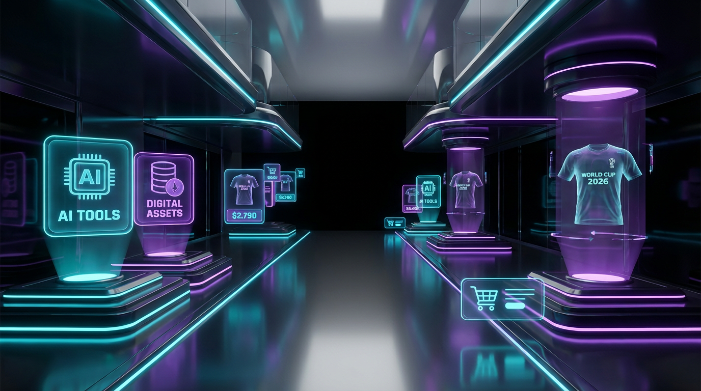 ONDARKME products showcase with digital tools and World Cup 2026 jerseys