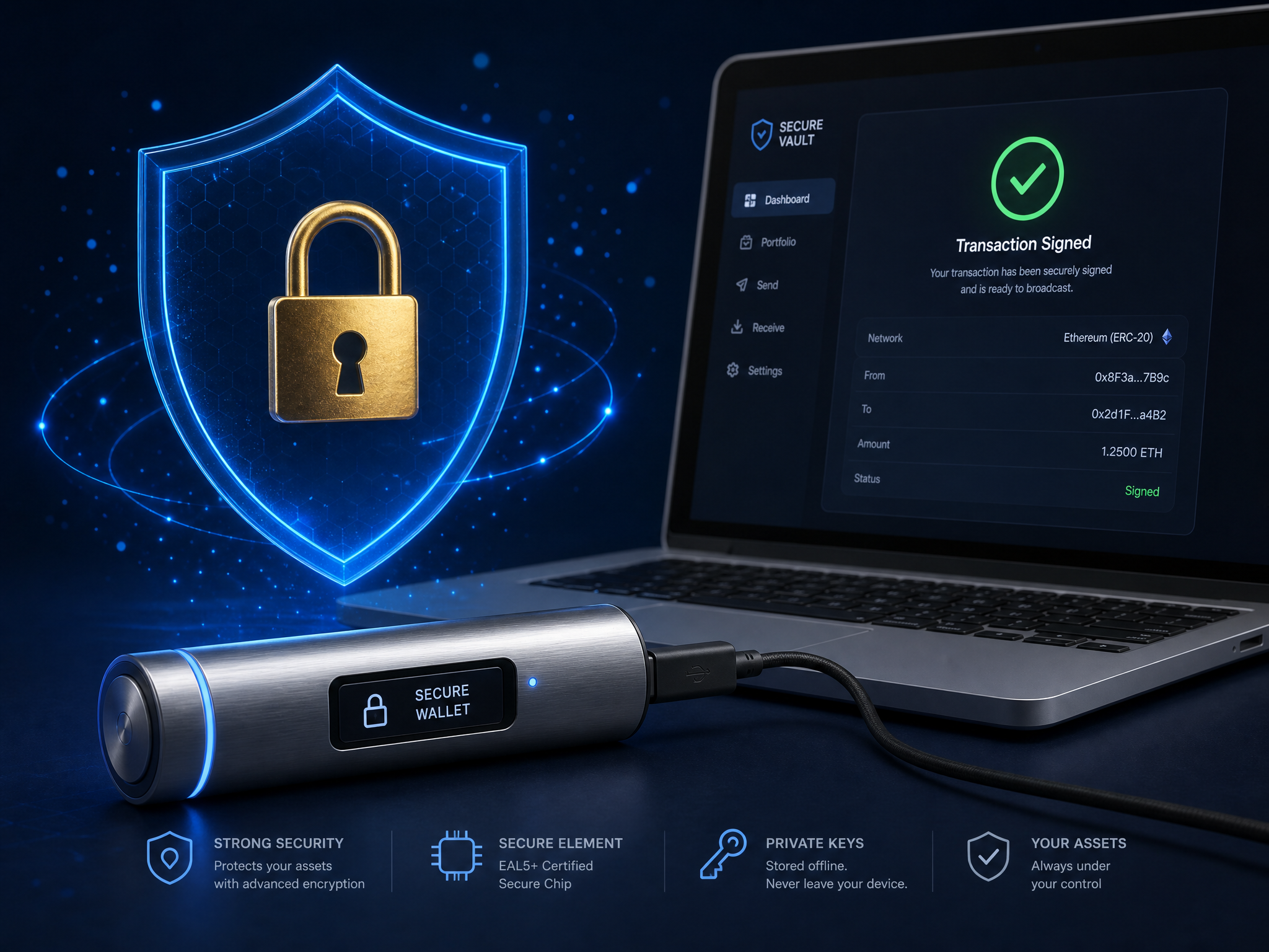Crypto DCA strategy security setup with hardware wallet cold storage for beginners