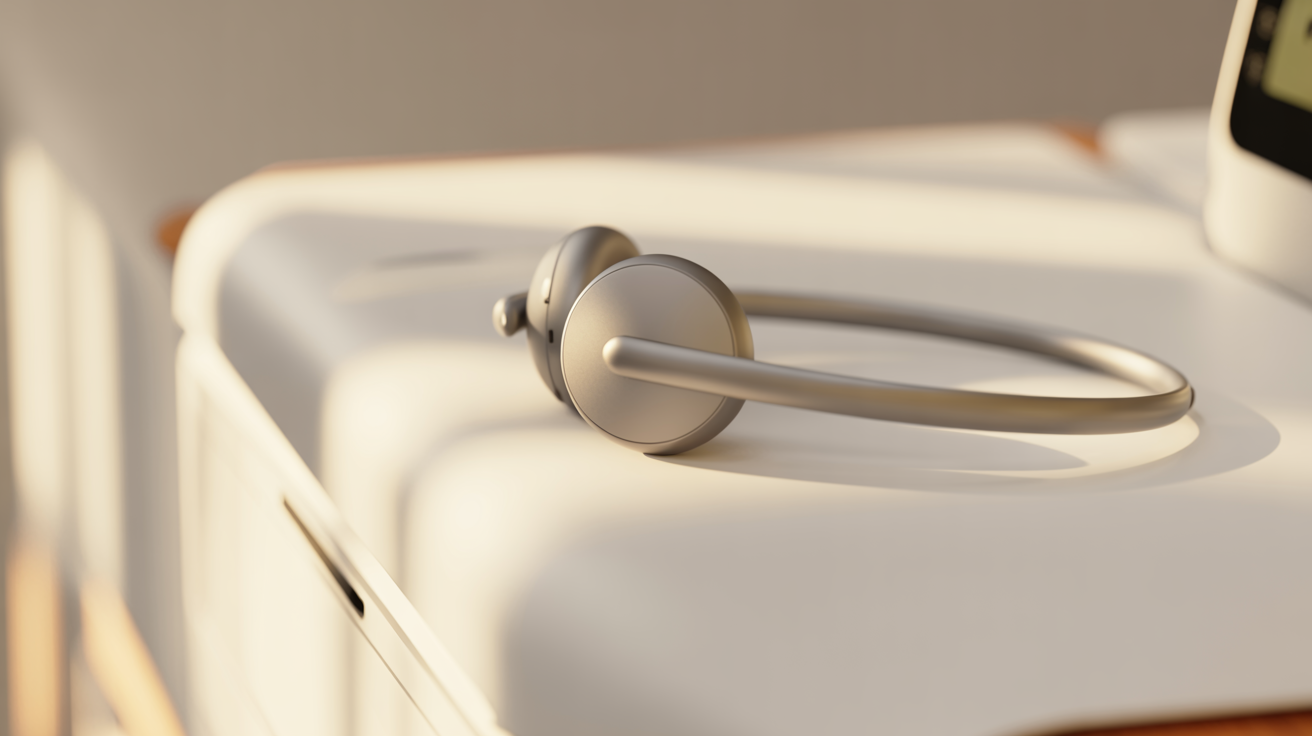 Modern headset representing professional customer communication