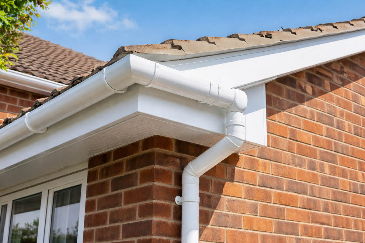 New guttering installed on UK house