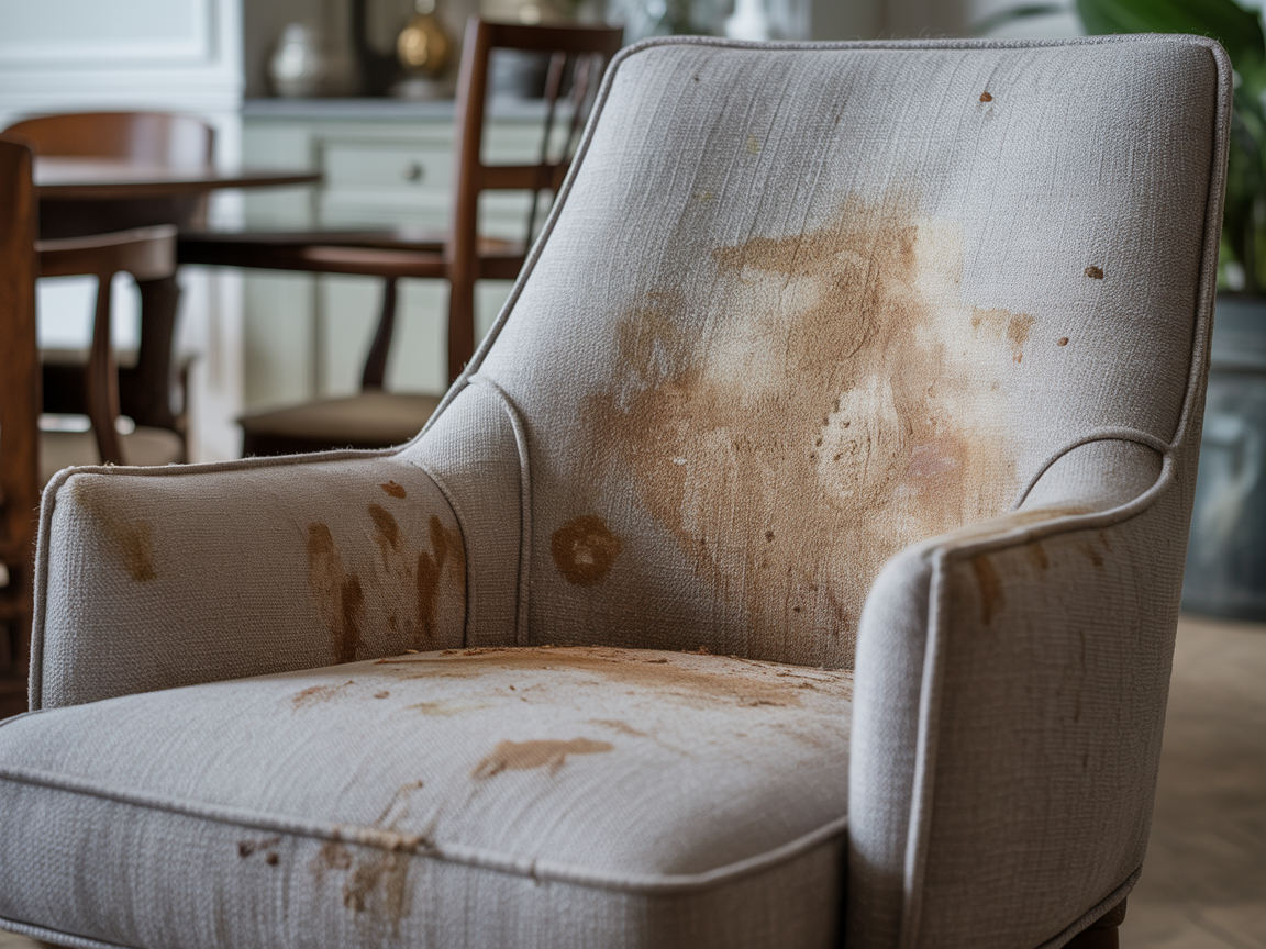 Nettoyage de chaises - Avant nettoyage