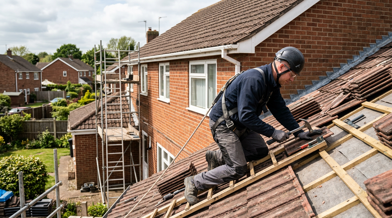 Professional roofing work on British homes in Bristol
