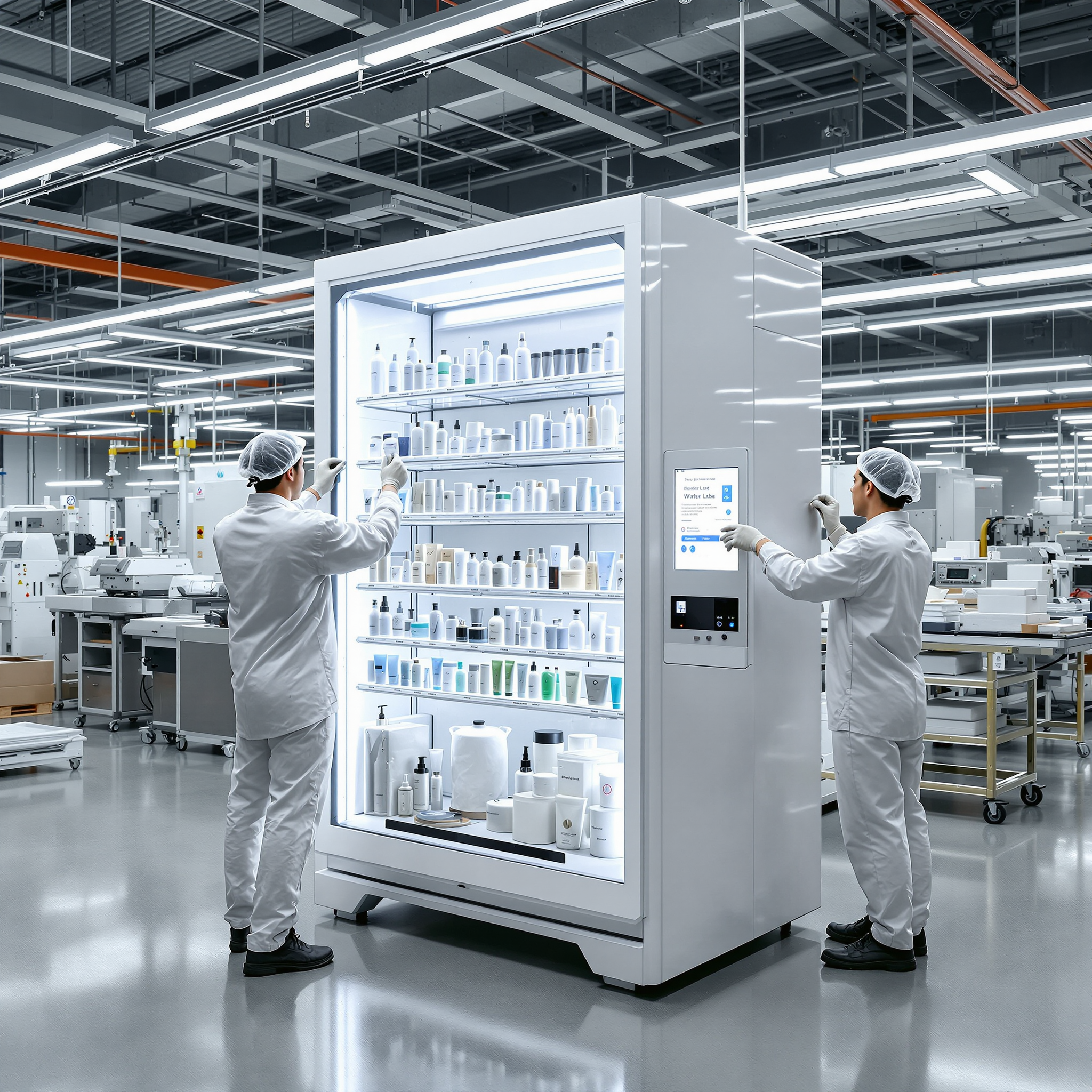 White labeled skincare vending machine