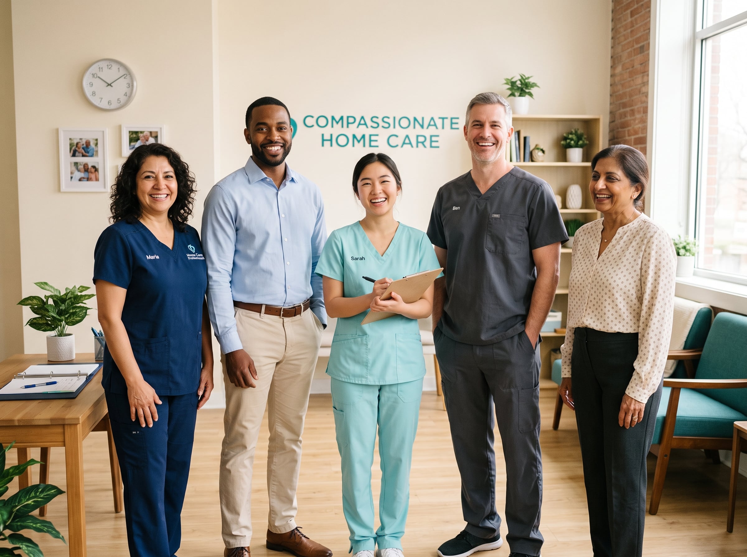 The WeCareLA care team standing together