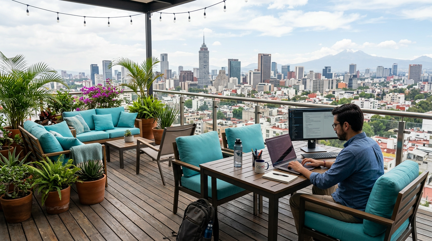 Terraza con vista