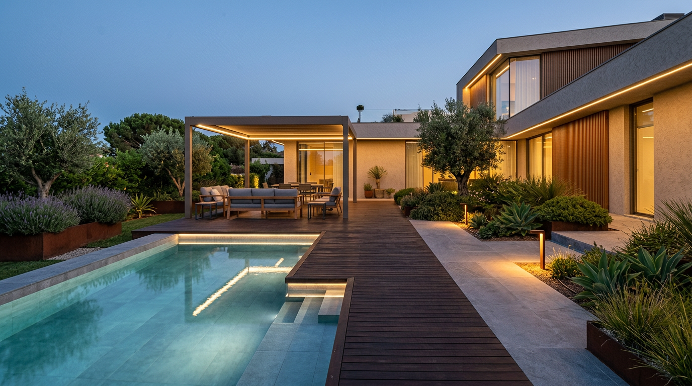 Exteriores, Jardins e Piscinas