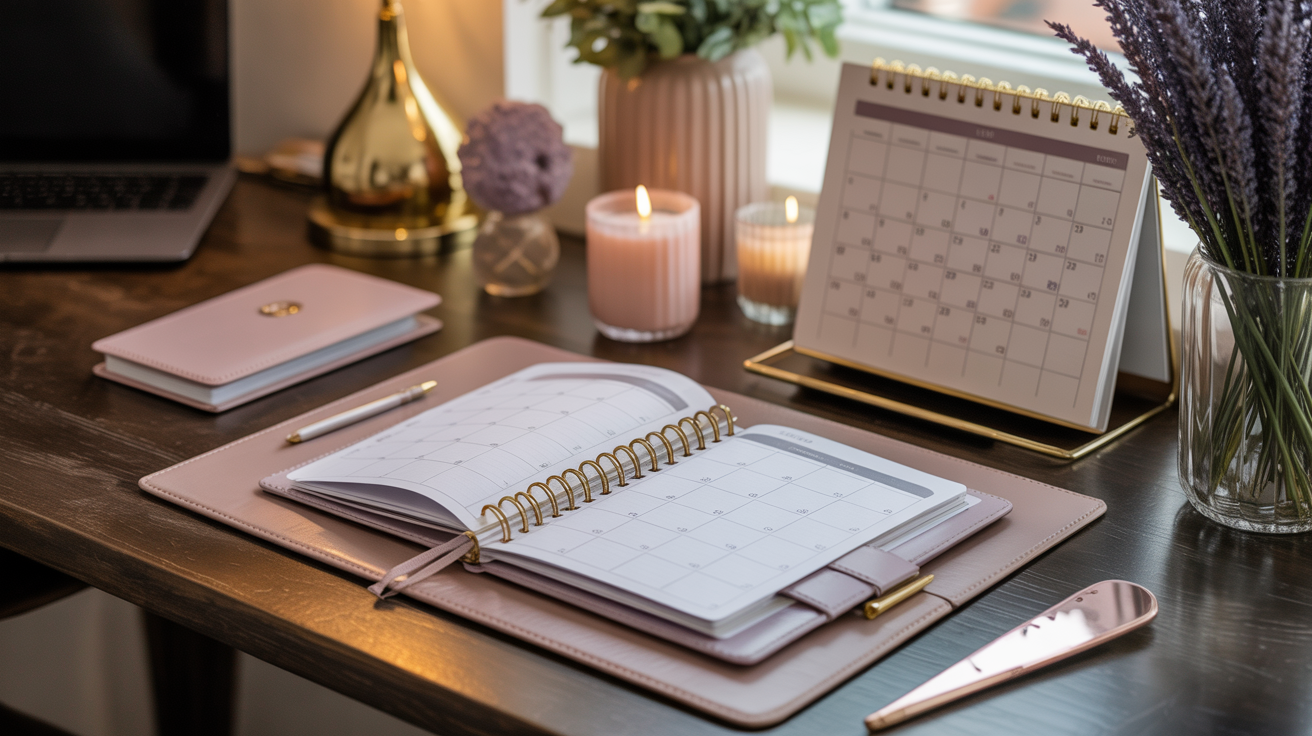 Organized coaching calendar and scheduling workspace