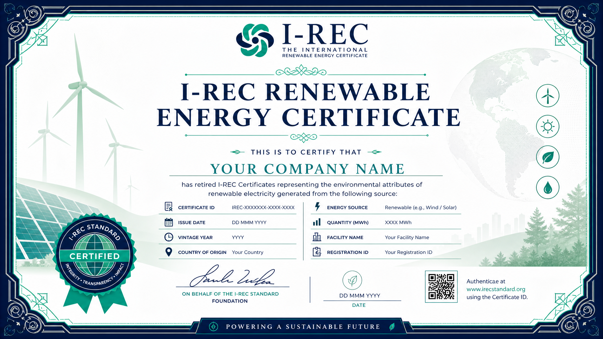 I-REC ve Yeşil Enerji Sertifikasyonu