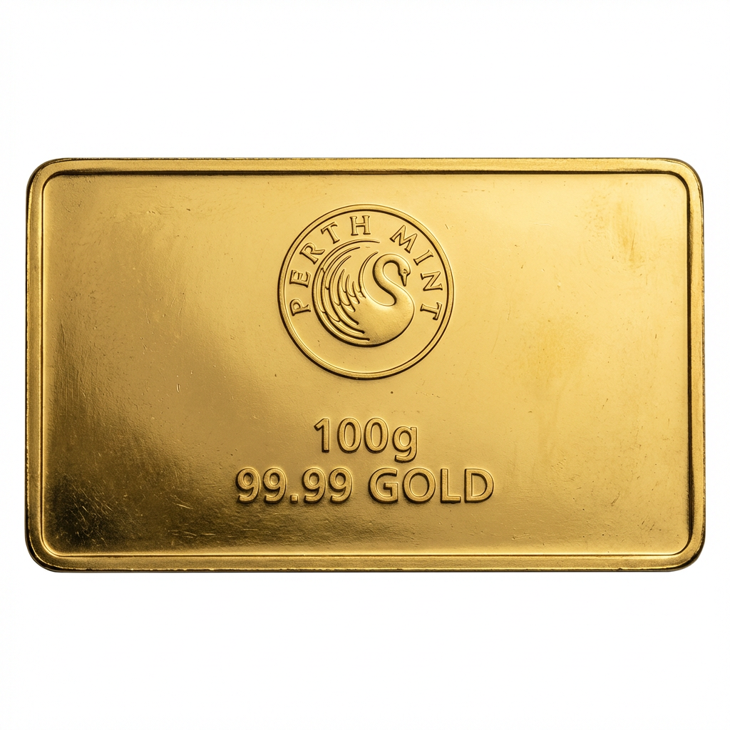 Perth Mint 100 Gram Gold Bar