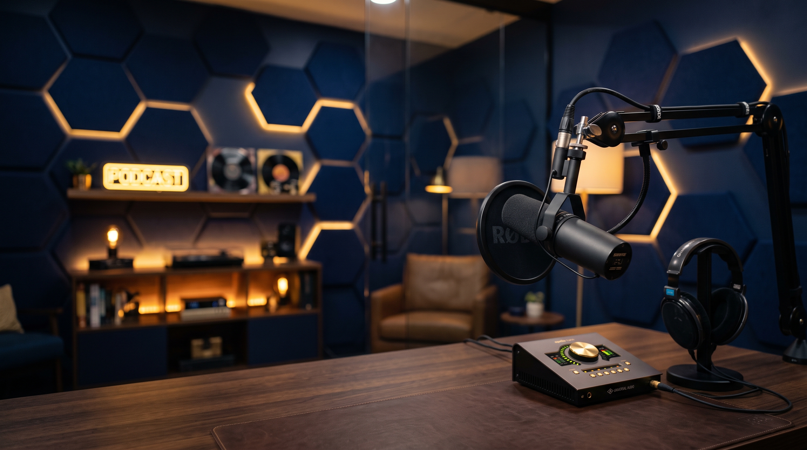 Estúdio de podcast