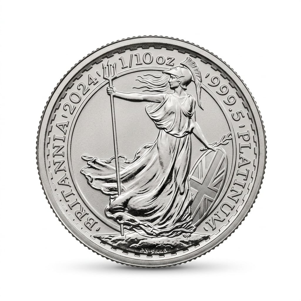 Royal Mint 1/10 oz Britannia 2024 Platinum Coin