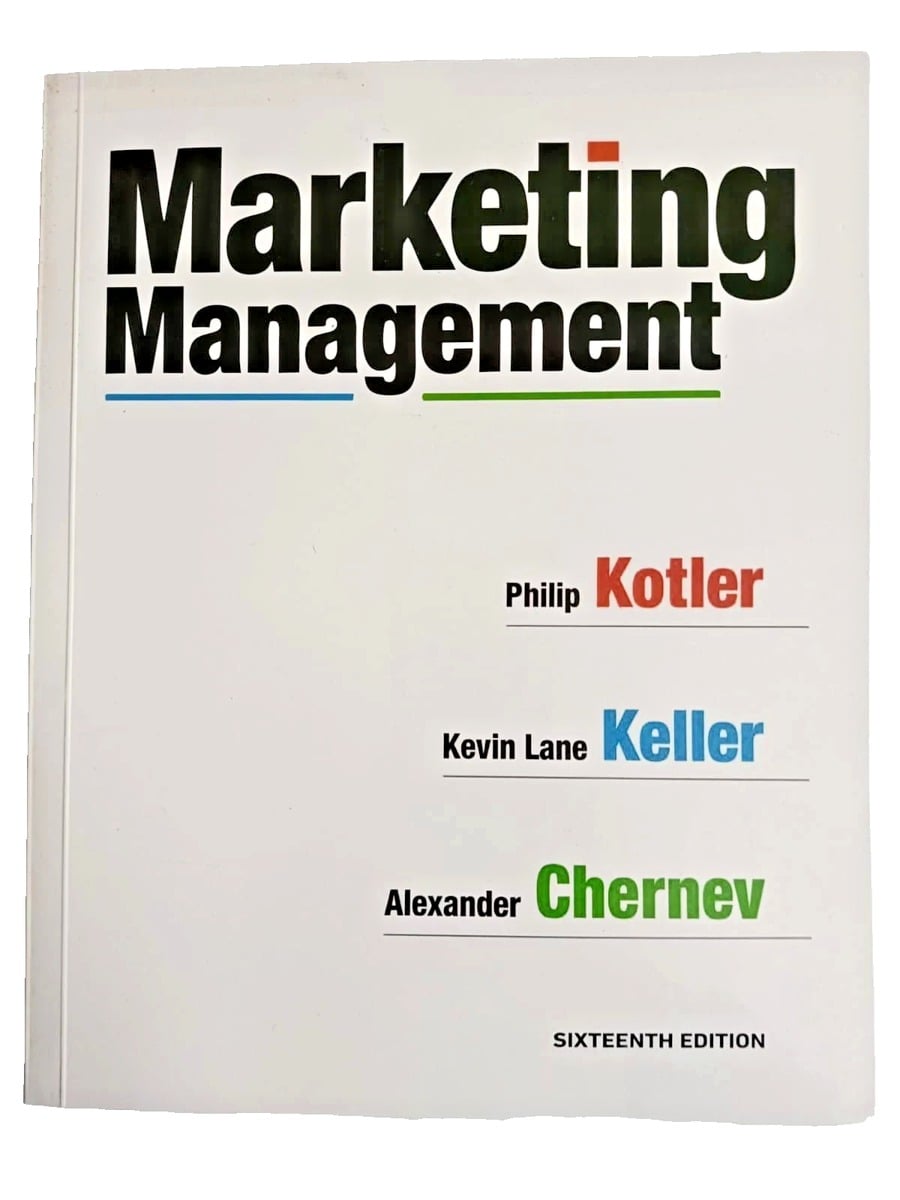 Marketing Management (16th edition) cover