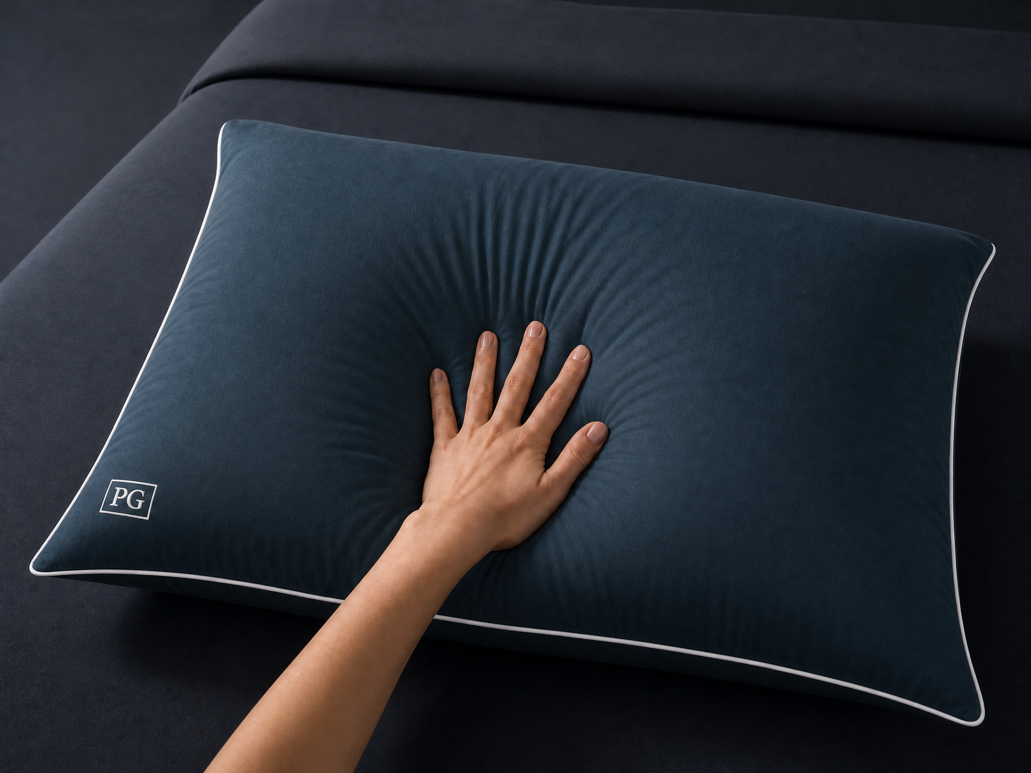 Show instant resilience when pressing pillow