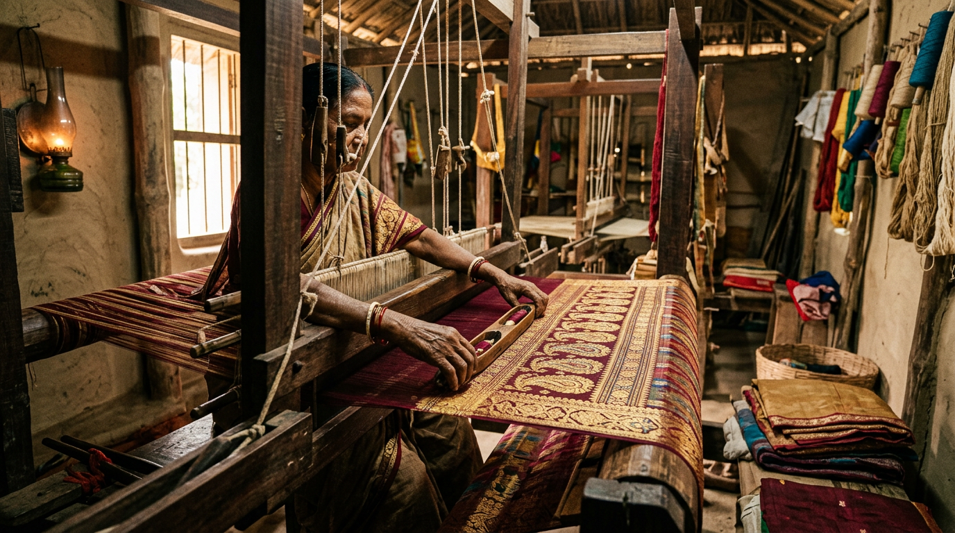 Traditional Bangladeshi textile craftsmanship