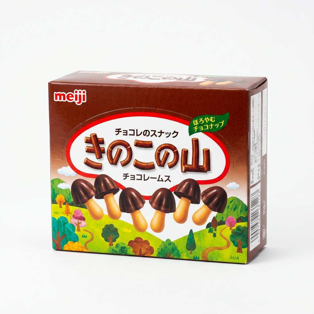 Meiji Chocorooms - Adorable mushroom-shaped chocolates with crispy biscuit stems. A Japanese classic!