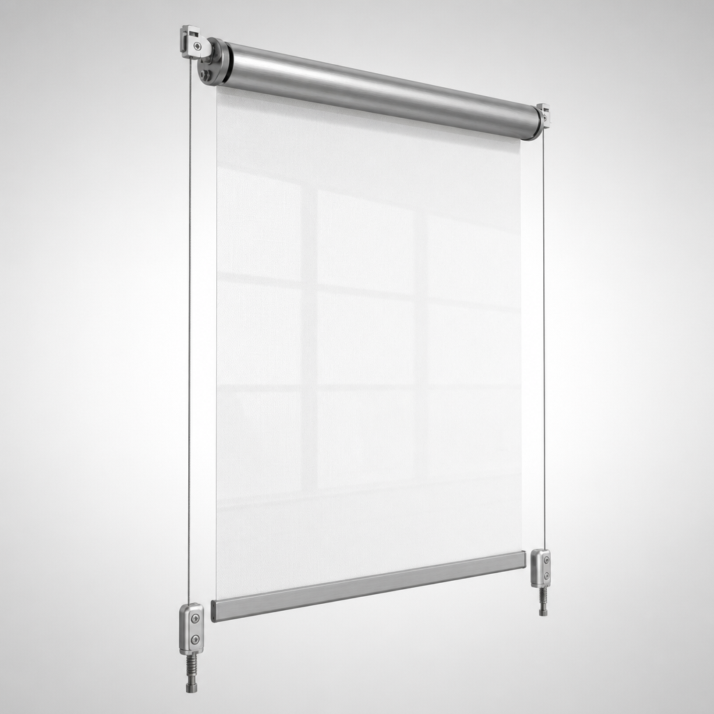 Roller & Tensioned Shades — Guthrie Douglas TESS 140 Internal Wire-Guided Roller Shade — distributed by Blind Solutions®