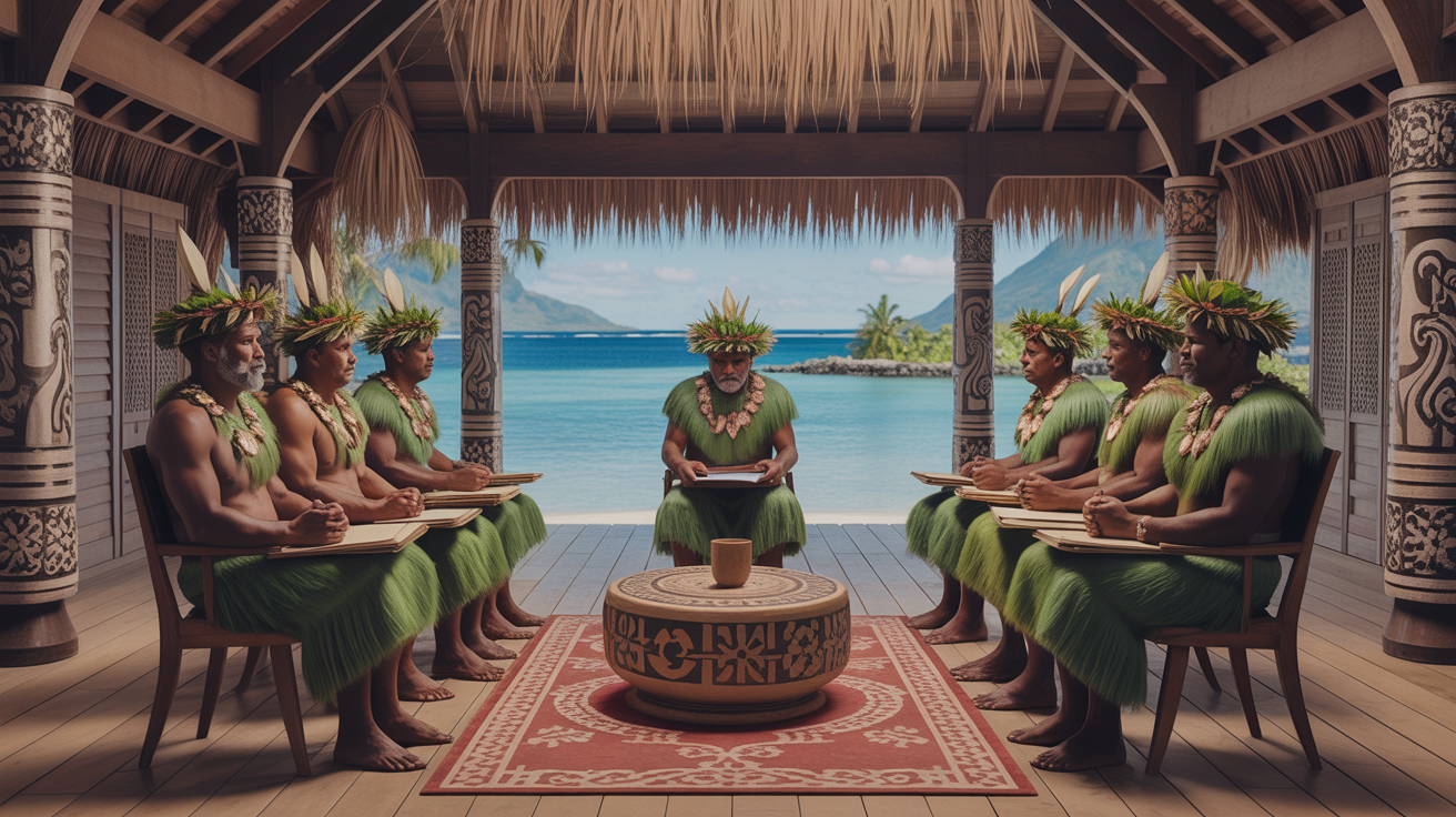 Pacific Islander indigenous community council meeting