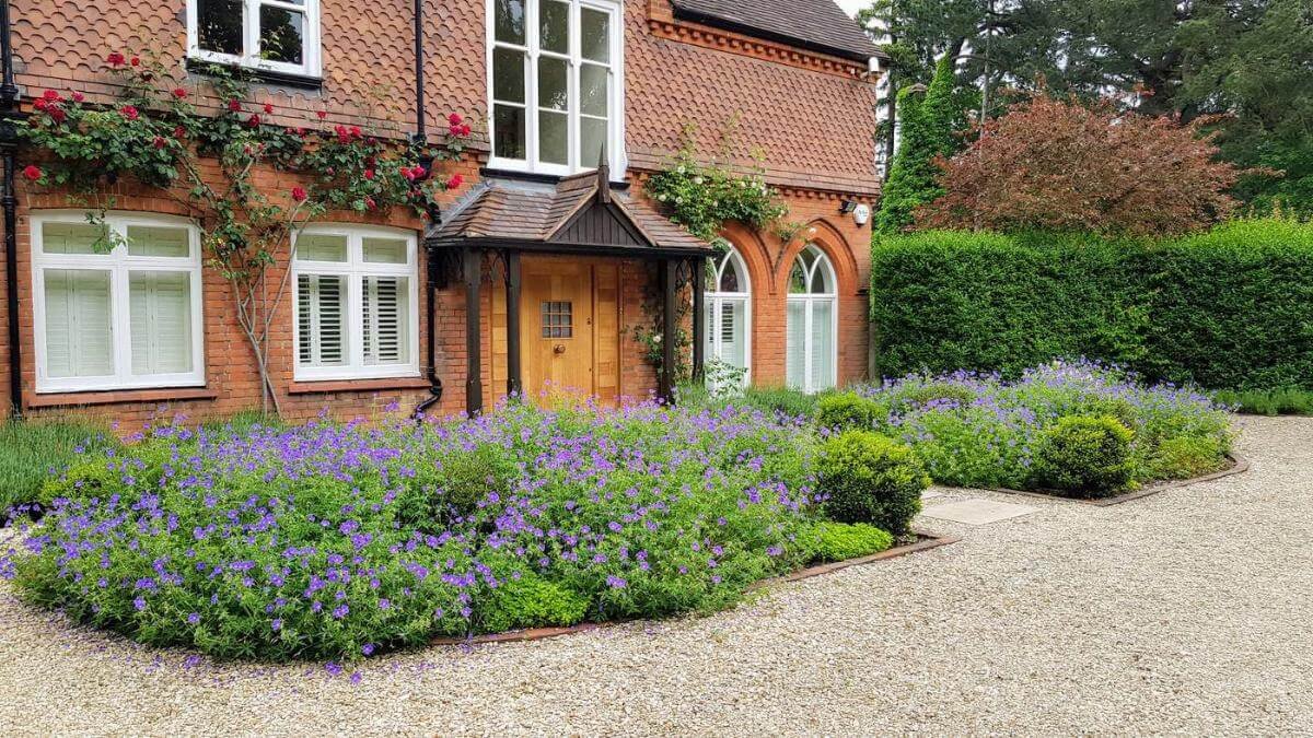 Well-maintained UK garden with landscaping