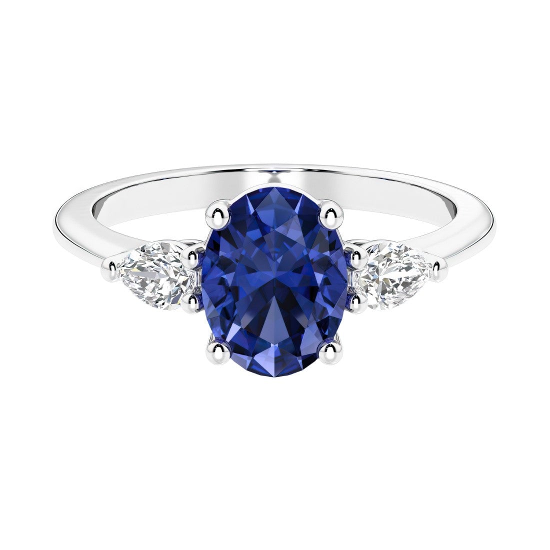 Sapphire ring showcasing the stone's distinctive color and setting