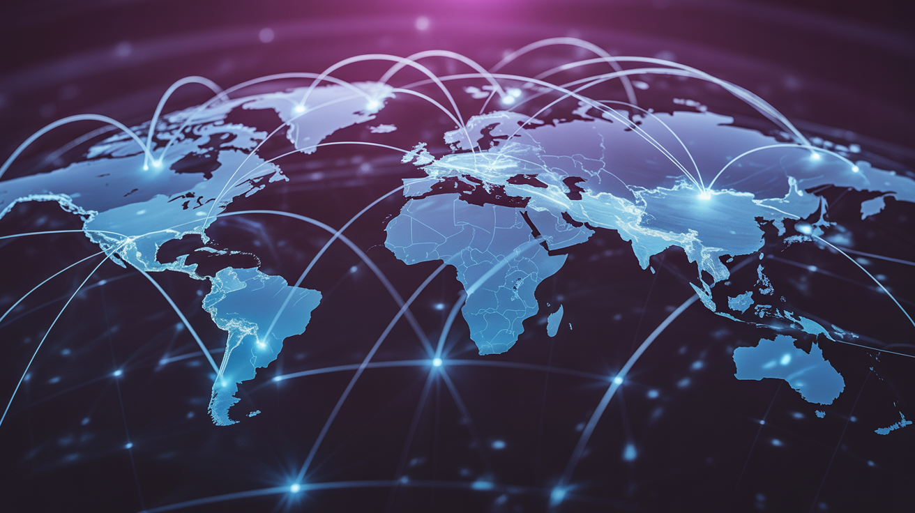 GOT ONE TV+ global distribution network visualization
