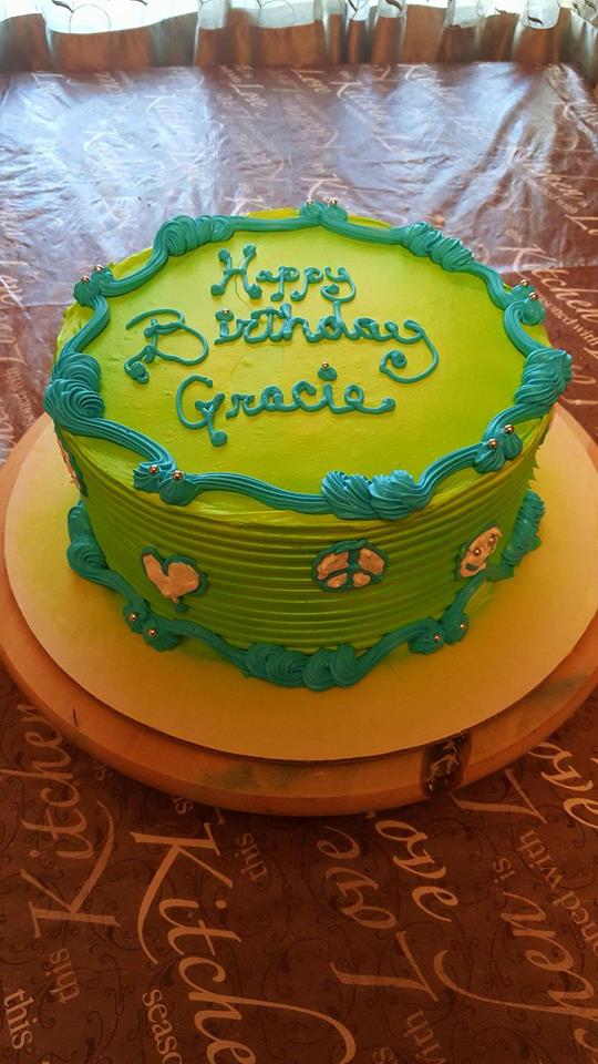 Peace, Love & Happiness Cake