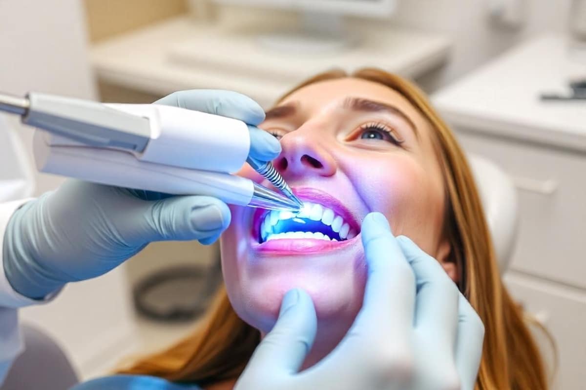 Professional teeth whitening treatment at Yorkshire Smile Clinic