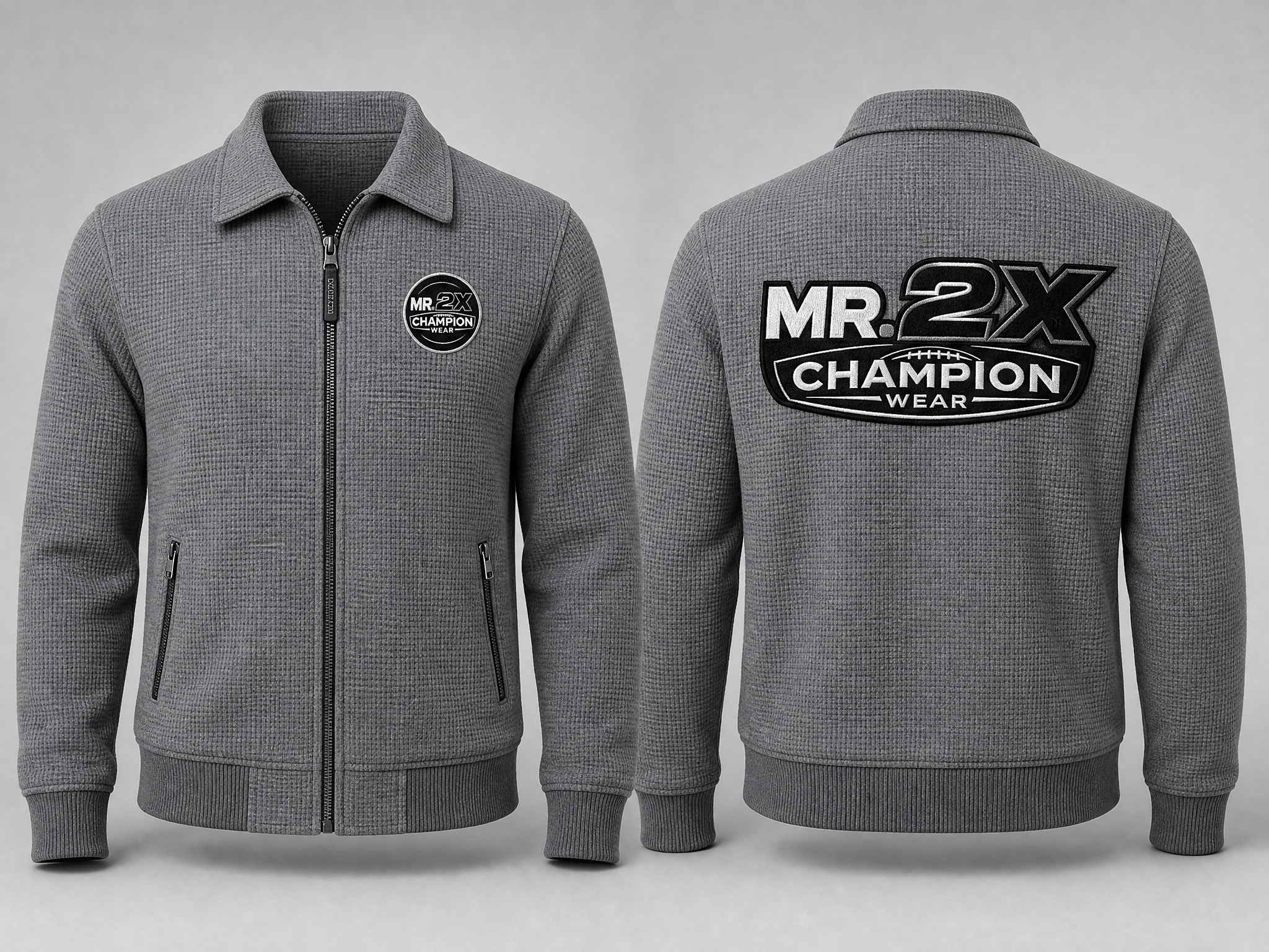 Champion Collared Fleece — Grey