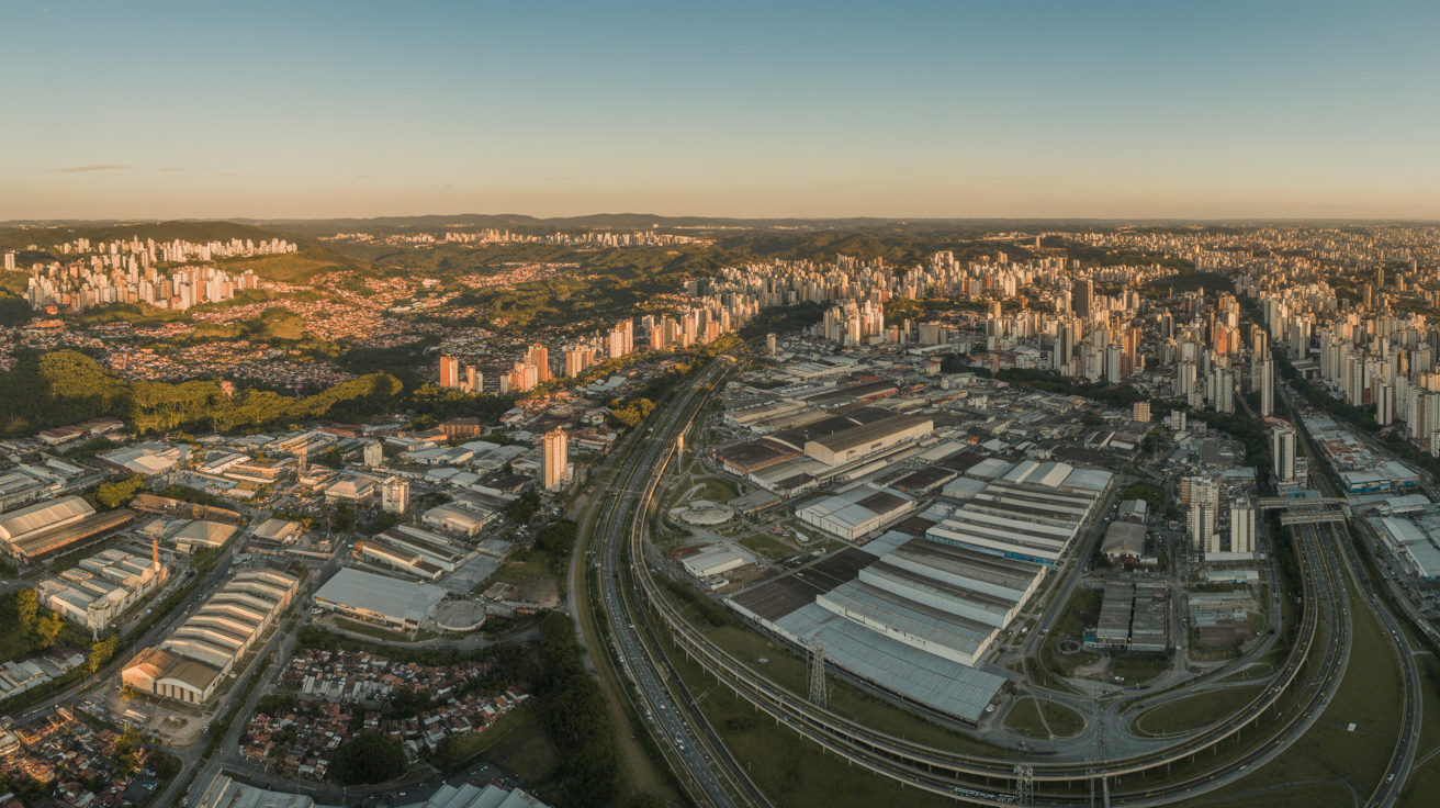 Vista aérea de Região do ABCD
