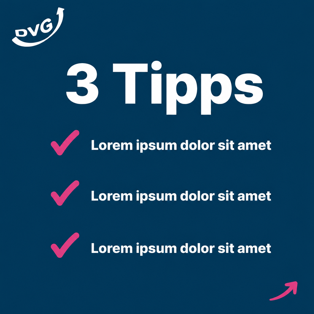 Tipp / Checkliste – DVG Kampagne