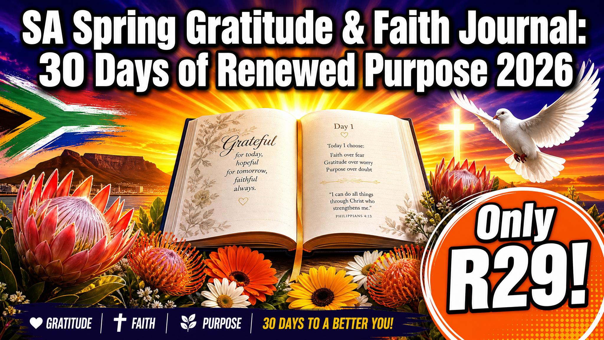 SA Spring Gratitude & Faith Journal: 30 Days of Renewed Purpose 2026