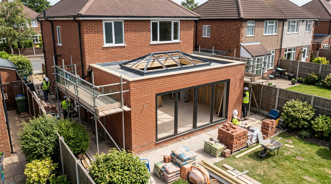 Extensions & Renovations on a UK home by Welsh Roofing and Building