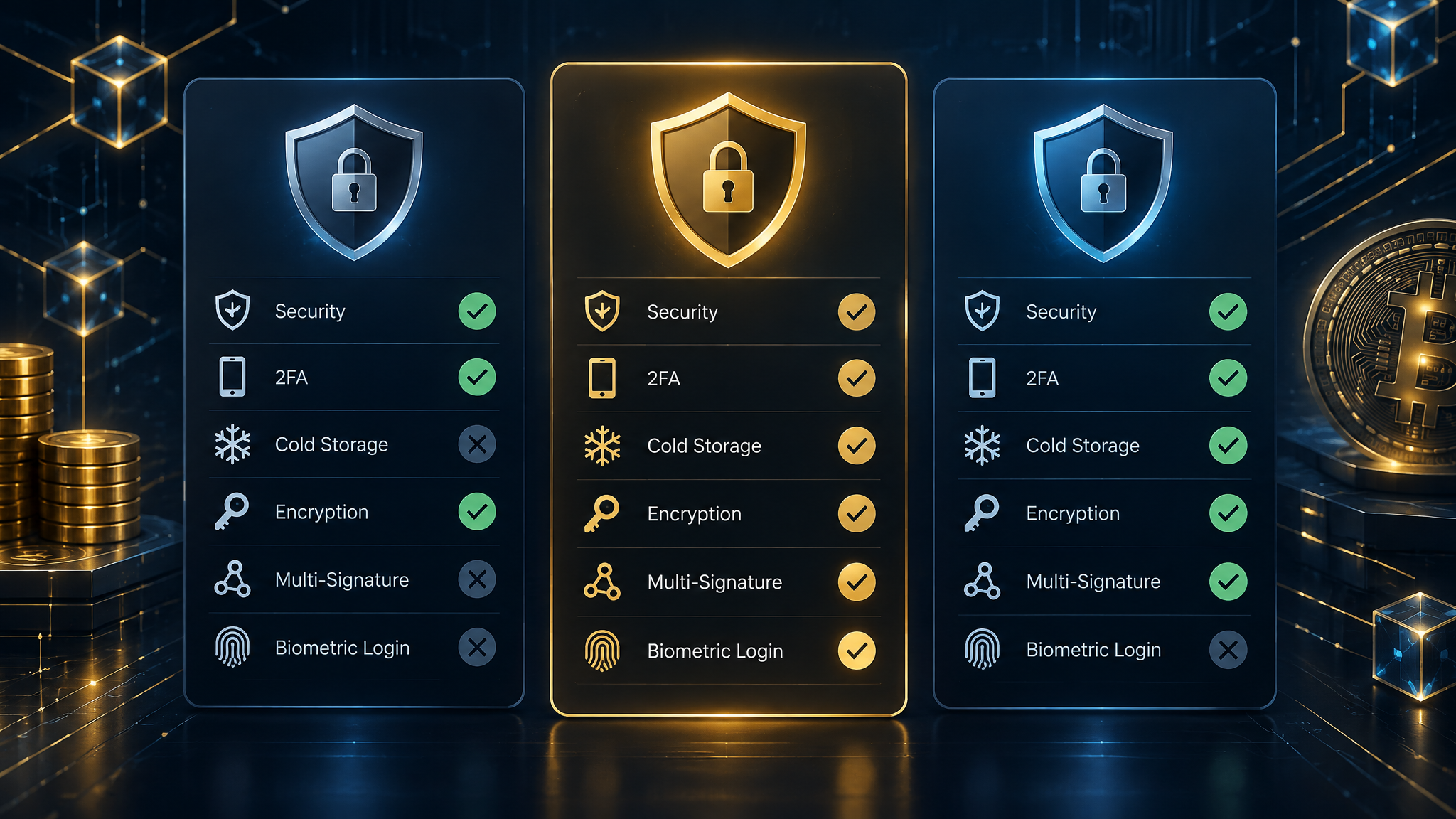 Crypto exchange security features comparison for US investors 2026