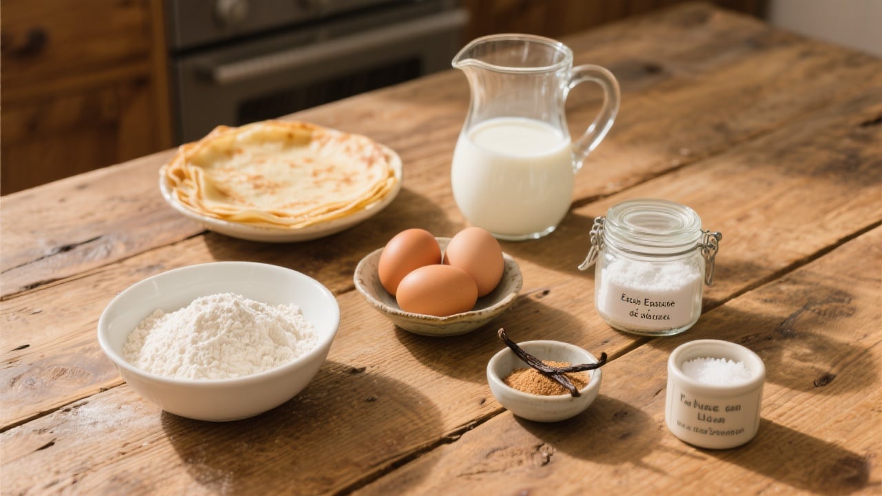Crêpes Faciles: La Recette Inratable pour des Moments Gourmands 2 Crêpes faciles empilées sur une assiette, prêtes à déguster.