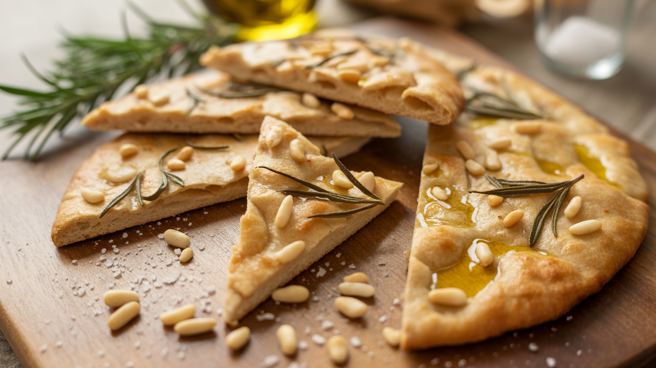 Rosemary & Pine Nut Cannabis Flatbread