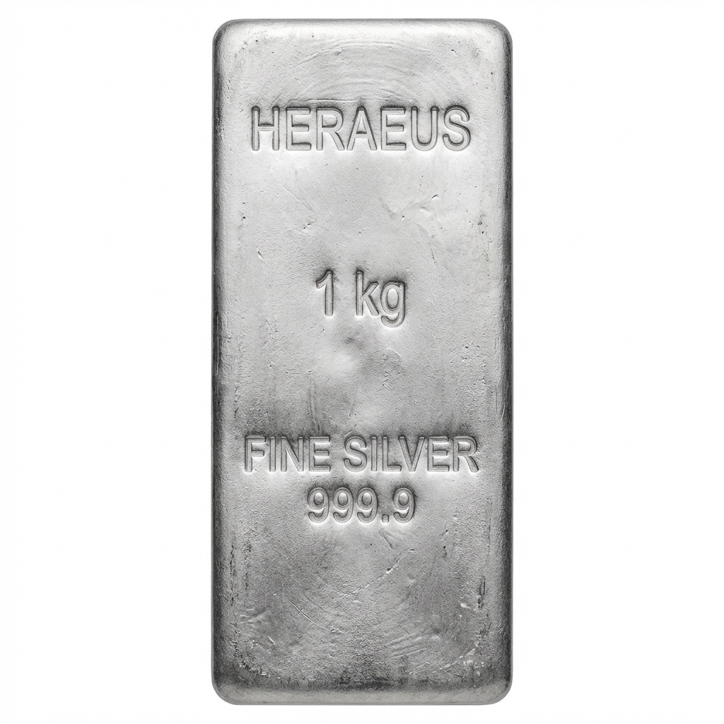 Heraeus 1 Kilogram Silver Bar