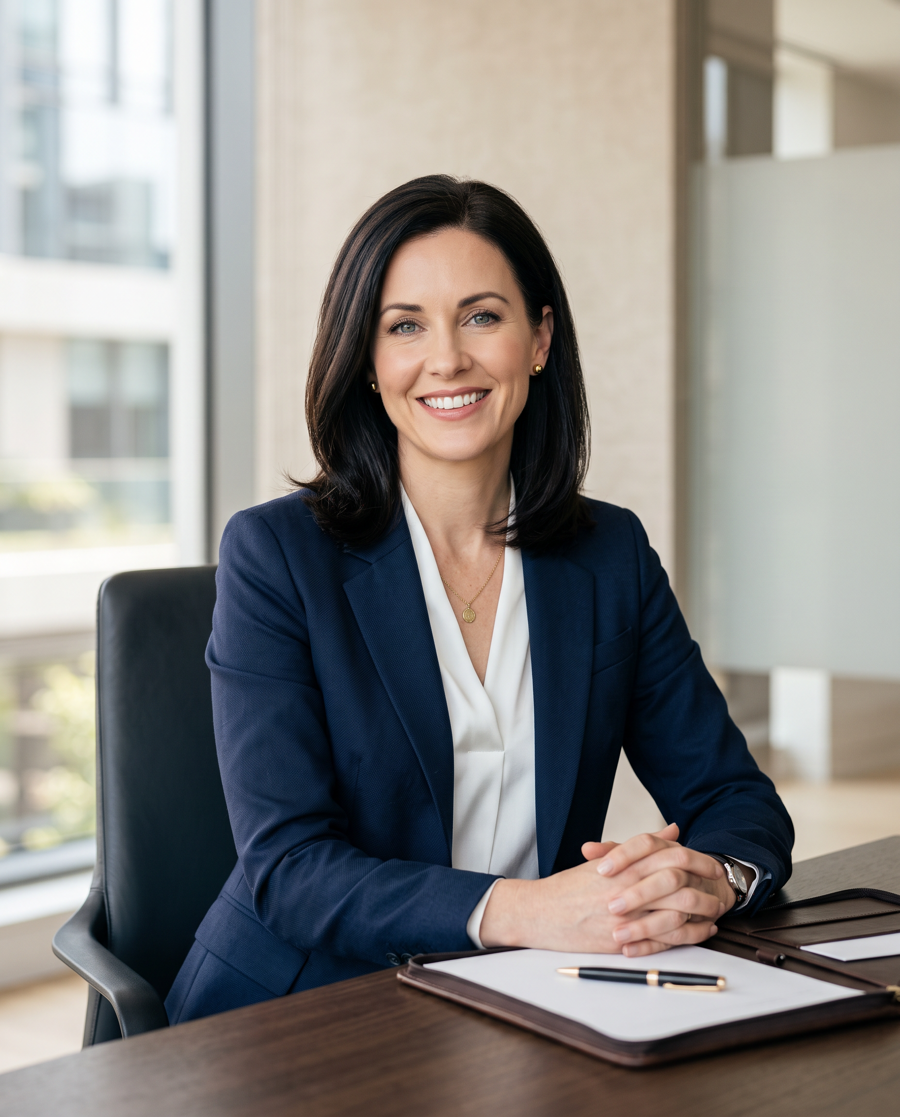 Consultora de patrimônio da Kaya Advisory 360 em retrato corporativo