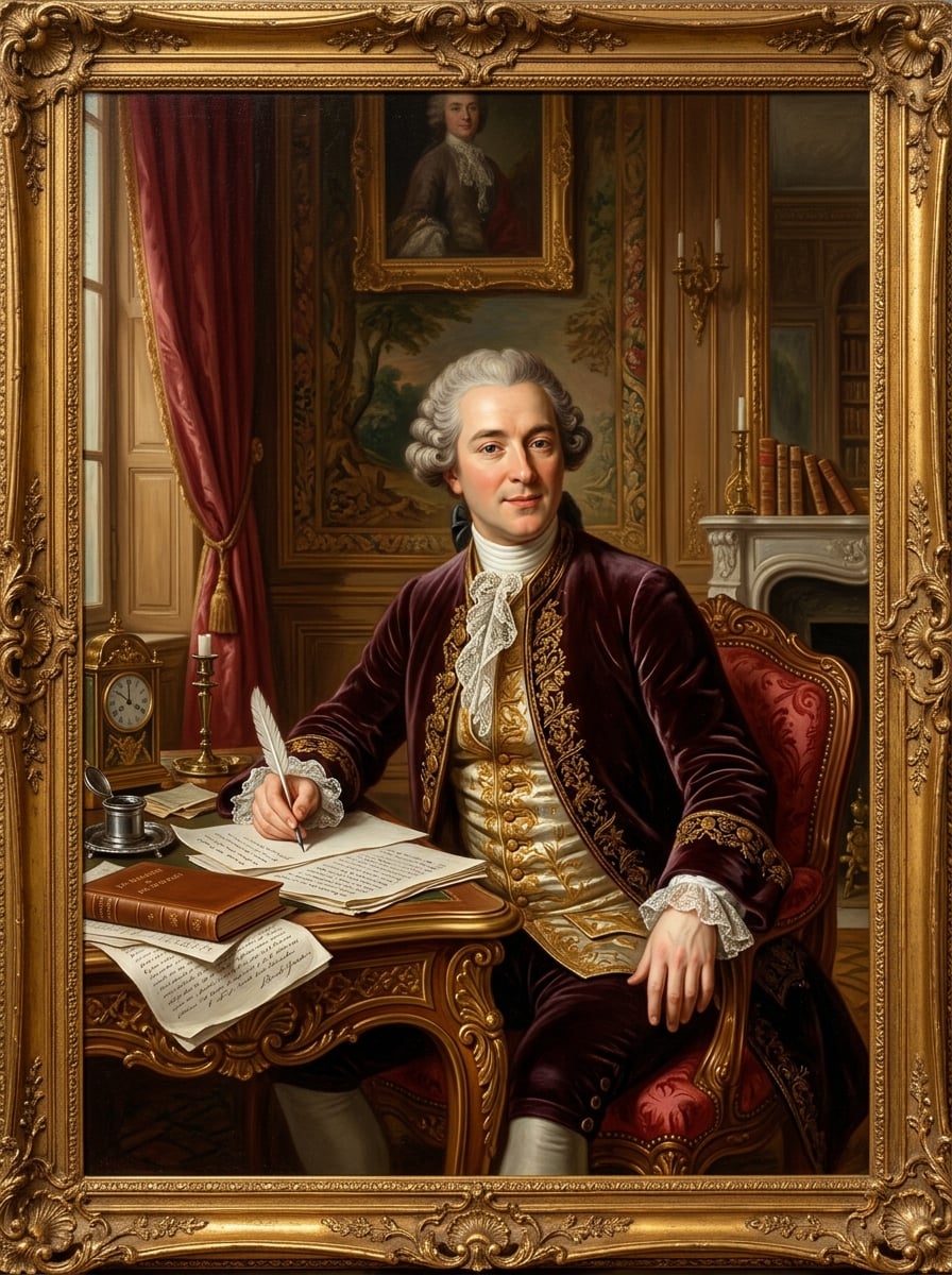 Portrait of Pierre-Augustin de Beaumarchais