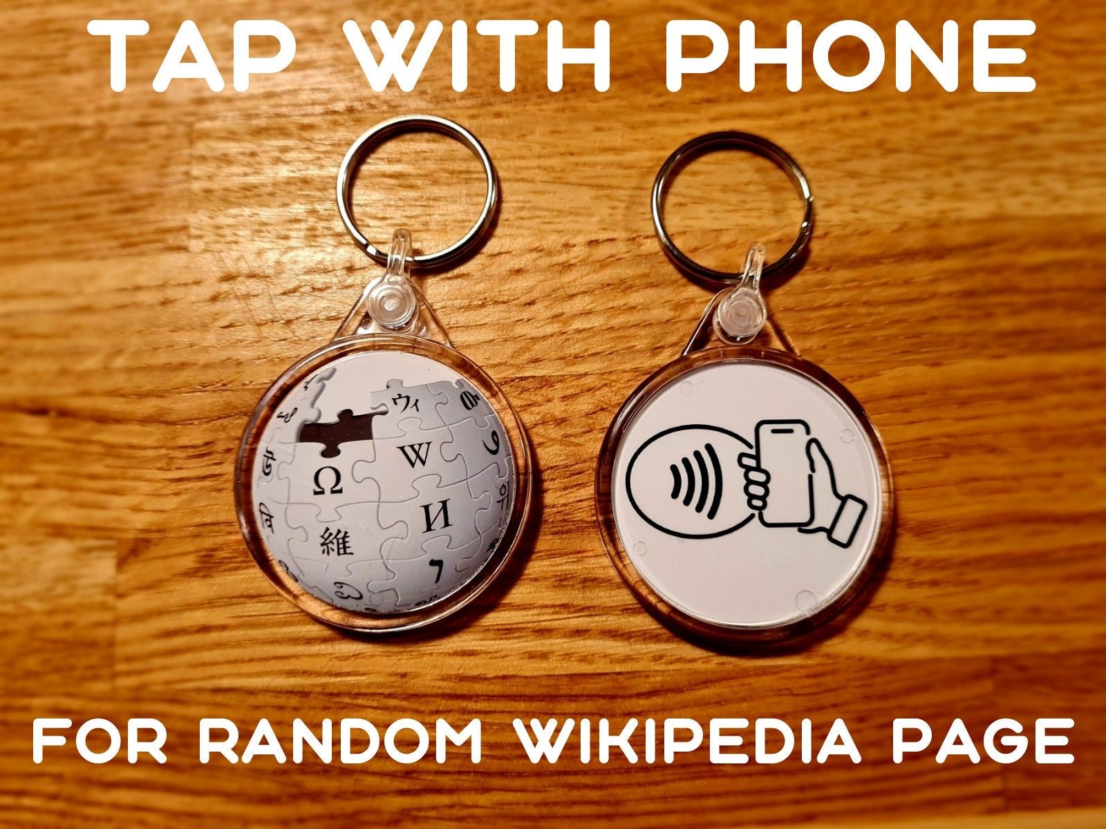 NFC keychain with phone