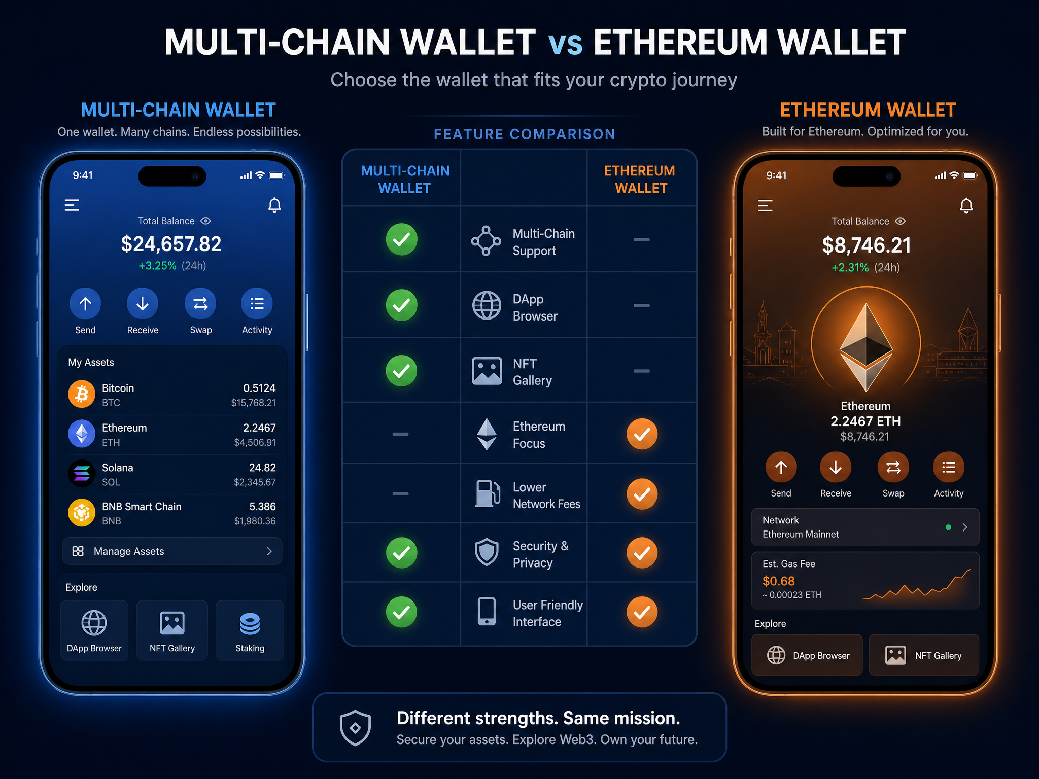 Trust Wallet review 2026 comparison chart showing features versus MetaMask and other wallets