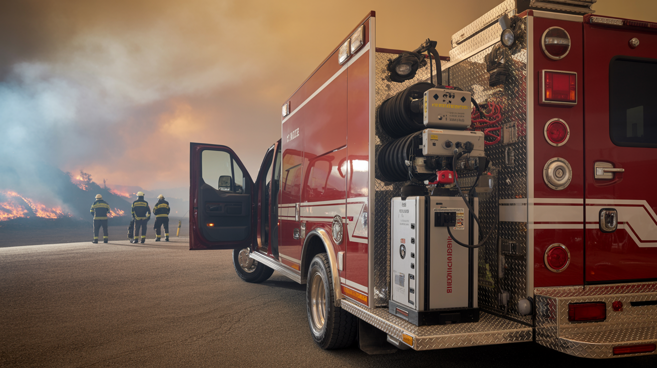 Firefighting equipment and vehicles